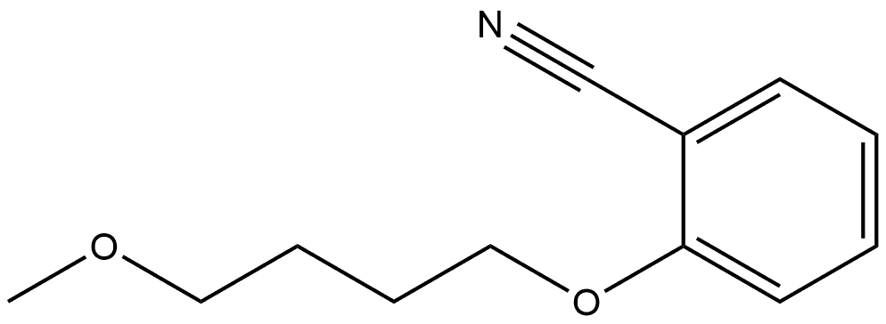 2-(4-Methoxybutoxy)benzonitrile 结构式