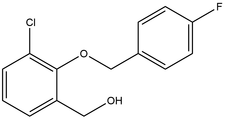 Benzenemethanol, 3-chloro-2-[(4-fluorophenyl)methoxy]- 结构式