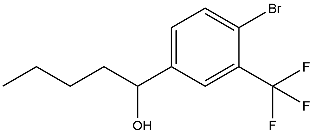 4-Bromo-α-butyl-3-(trifluoromethyl)benzenemethanol 结构式