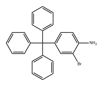 Benzenamine, 2-bromo-4-(triphenylmethyl)- 结构式