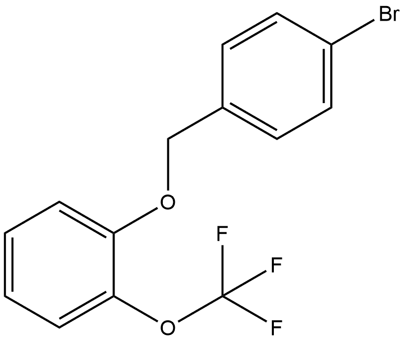 Benzene, 1-[(4-bromophenyl)methoxy]-2-(trifluoromethoxy)- 结构式