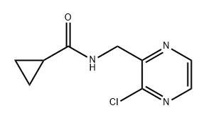 Cyclopropanecarboxamide, N-[(3-chloro-2-pyrazinyl)methyl]- 结构式