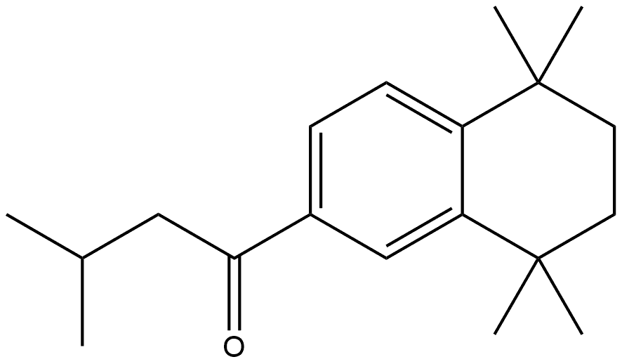 3-Methyl-1-(5,6,7,8-tetrahydro-5,5,8,8-tetramethyl-2-naphthalenyl)-1-butanone 结构式