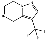 3-(三氟甲基)-4,5,6,7-四氢吡唑并[1,5-A]吡嗪 结构式