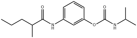 Carbamic acid, isopropyl-, ester with 3'-hydroxy-2-methylvaleranilide (8CI) 结构式