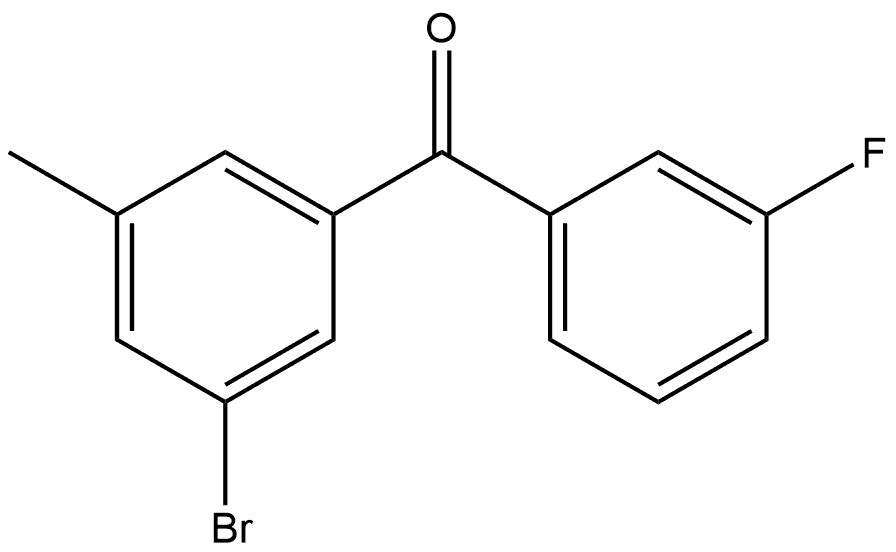 Methanone, (3-bromo-5-methylphenyl)(3-fluorophenyl)- 结构式