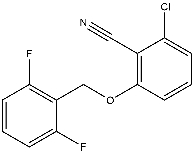 2-Chloro-6-[(2,6-difluorophenyl)methoxy]benzonitrile 结构式