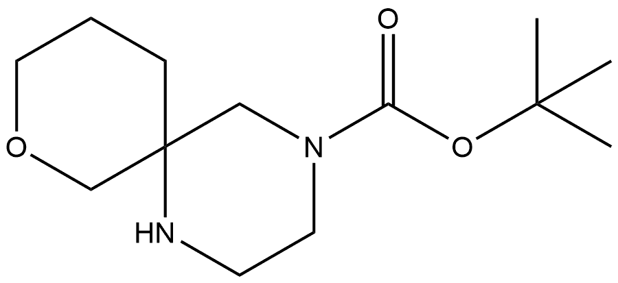 8-氧杂-1,4-二氮杂螺[5.5]十一烷-4-羧酸叔丁酯 结构式