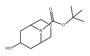 3-Oxa-9-azabicyclo[3.3.1]nonane-9-carboxylic acid, 7-hydroxy-, 1,1-dimethylethyl ester 结构式