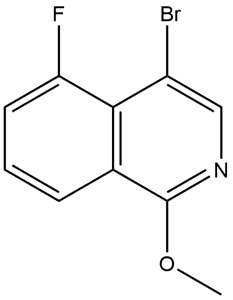 4-溴-5-氟-1-甲氧基异喹啉 结构式