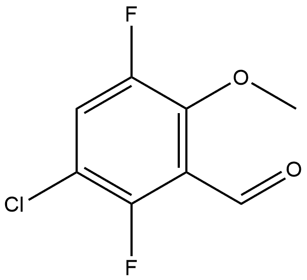 3-chloro-2,5-difluoro-6-methoxybenzaldehyde 结构式