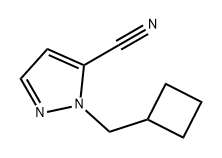 1H-Pyrazole-5-carbonitrile, 1-(cyclobutylmethyl)- 结构式