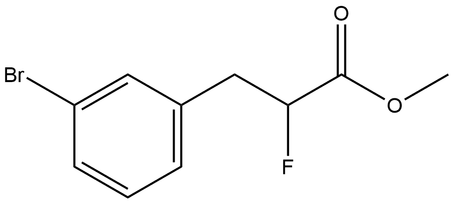 3-(3-溴苯基)-2-氟丙酸甲酯 结构式