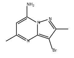 Pyrazolo[1,5-a]pyrimidin-7-amine, 3-bromo-2,5-dimethyl- 结构式