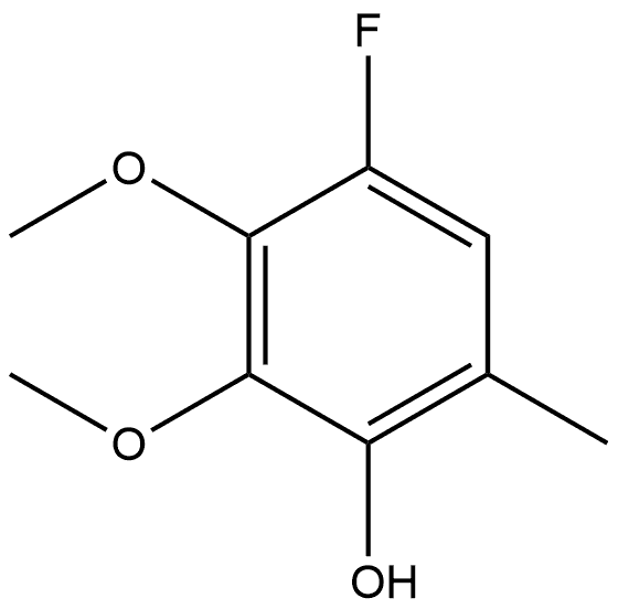 4-Fluoro-2,3-dimethoxy-6-methylphenol 结构式