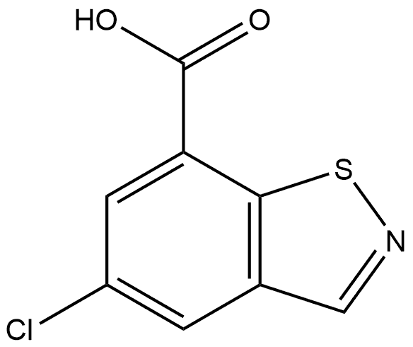 5-chlorobenzo[d]isothiazole-7-carboxylic acid 结构式