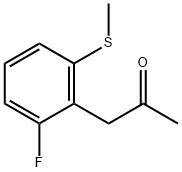 1-(2-Fluoro-6-(methylthio)phenyl)propan-2-one 结构式