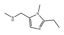 1-(2-乙基-1-甲基-1H-咪唑-5-基)-N-甲基甲胺 结构式