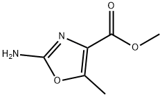 2-氨基-5-甲基恶唑-4-甲酸甲酯 结构式