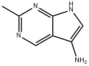2-甲基-7H-吡咯并[2,3-D]嘧啶-5-胺 结构式