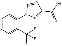 1-(2-(三氟甲基)苯基)-1H-1,2,4-三唑-3-羧酸 结构式