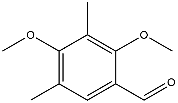 2,4-Dimethoxy-3,5-dimethylbenzaldehyde 结构式