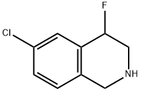 6-氯-4-氟-1,2,3,4-四氢异喹啉 结构式