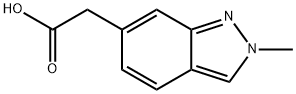 2-(2-methyl-2H-indazol-6-yl)acetic acid 结构式