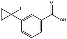 3-(1-Fluorocyclopropyl)benzoic acid 结构式