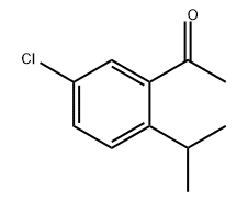 Ethanone, 1-[5-chloro-2-(1-methylethyl)phenyl]- 结构式