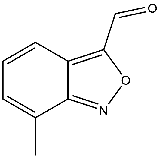 7-甲基苯并[C]异噁唑-3-甲醛 结构式