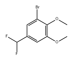 1-溴-5-(二氟甲基)-2,3-二甲氧基苯 结构式