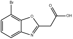 2-Benzoxazoleacetic acid, 7-bromo- 结构式