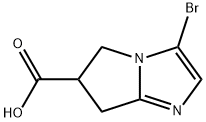 3-溴-6,7-二氢-5H-吡咯并[1,2-A]咪唑-6-羧酸 结构式