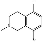 8-溴-5-氟-2-甲基-1,2,3,4-四氢异喹啉 结构式
