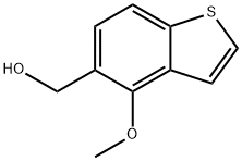 (4-methoxy-1-benzothiophen-5-yl)methano 结构式