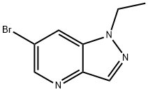 6-溴-1-乙基-1H-吡唑并[4,3-B]吡啶 结构式