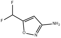 5-(二氟甲基)异唑-3-胺 结构式