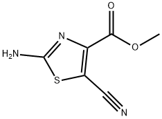 2-氨基-5-氰基噻唑-4-羧酸甲酯 结构式