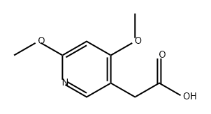 3-Pyridineacetic acid, 4,6-dimethoxy- 结构式