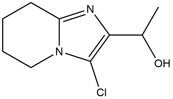 1-(3-chloro-5,6,7,8-tetrahydroimidazo[1,2-a]pyridin-2-yl)ethanol 结构式