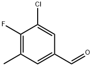 3-氯-4-氟-5-甲基苯甲醛 结构式