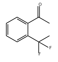 Ethanone, 1-[2-(1,1-difluoroethyl)phenyl]- 结构式
