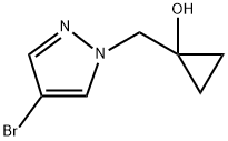 1-[(4-溴-1H-吡唑-1-基)甲基]环丙醇 结构式