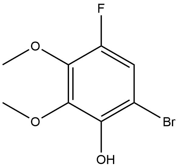 6-溴-4-氟-2,3-二甲氧基苯酚 结构式