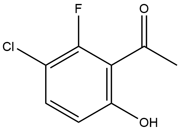 1-(3-chloro-2-fluoro-6-hydroxyphenyl)ethanone 结构式