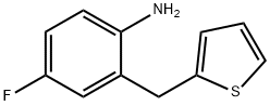 Benzenamine, 4-fluoro-2-(2-thienylmethyl)- 结构式