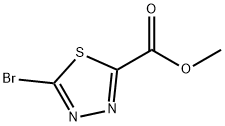 5-溴-1,3,4-噻二唑-2-羧酸甲酯 结构式