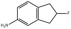 2-氟-2,3-二氢-1H-茚-5-胺 结构式