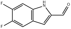 5,6-二氟-1H-吲哚-2-甲醛 结构式